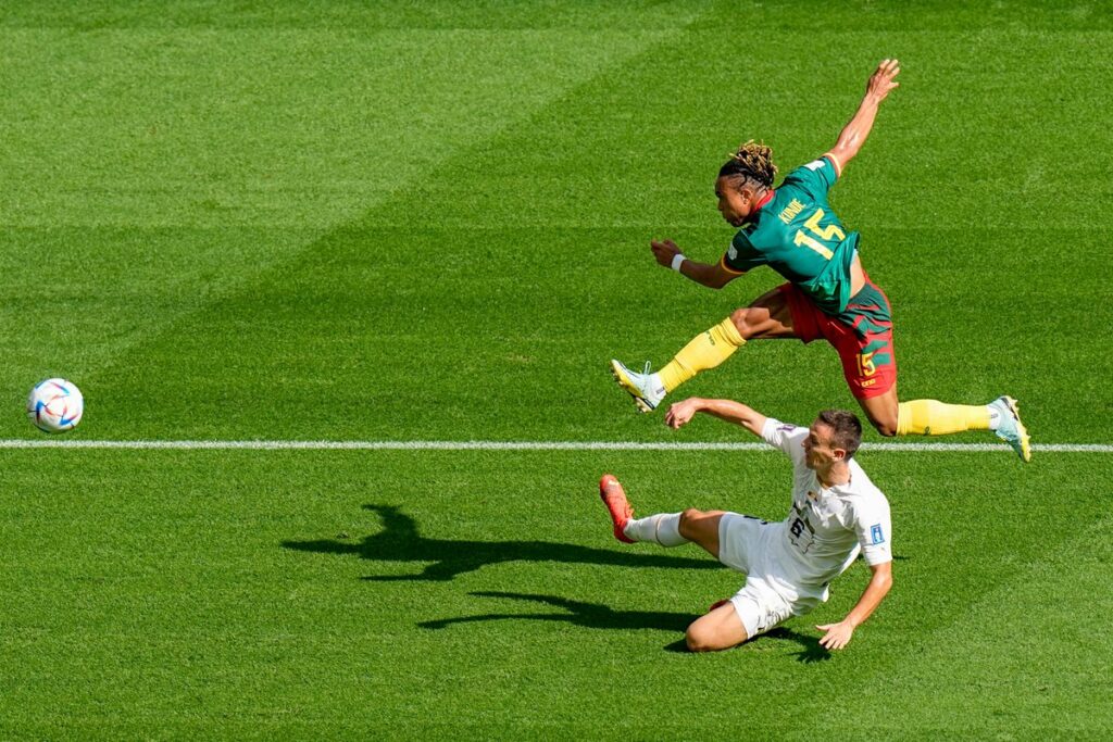 Cameroon take the lead against Serbia